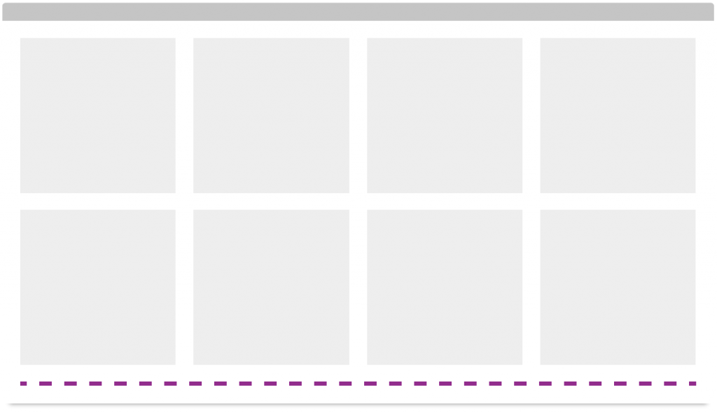 Fig. 4 Justified "inline-block" elements. Note the "break" element is used to make sure the last row justifies.
